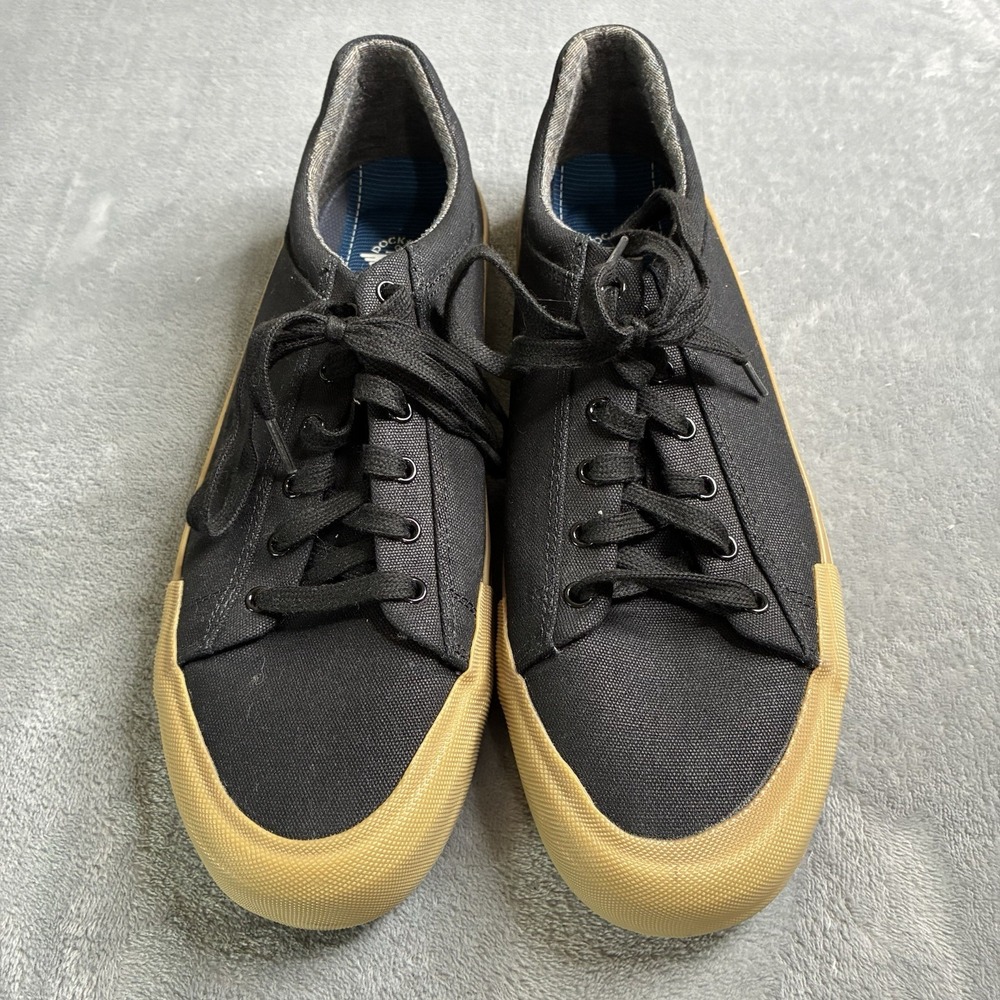 Dockers Frisco‎ Casual Lace Up Sneaker Shoes Men's Size 12 Med  Black/ Gum